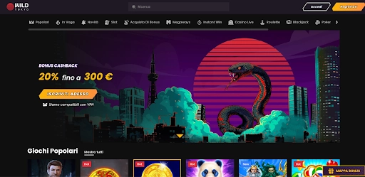 Wild Tokyo - migliori Casino non AAMS in Italia